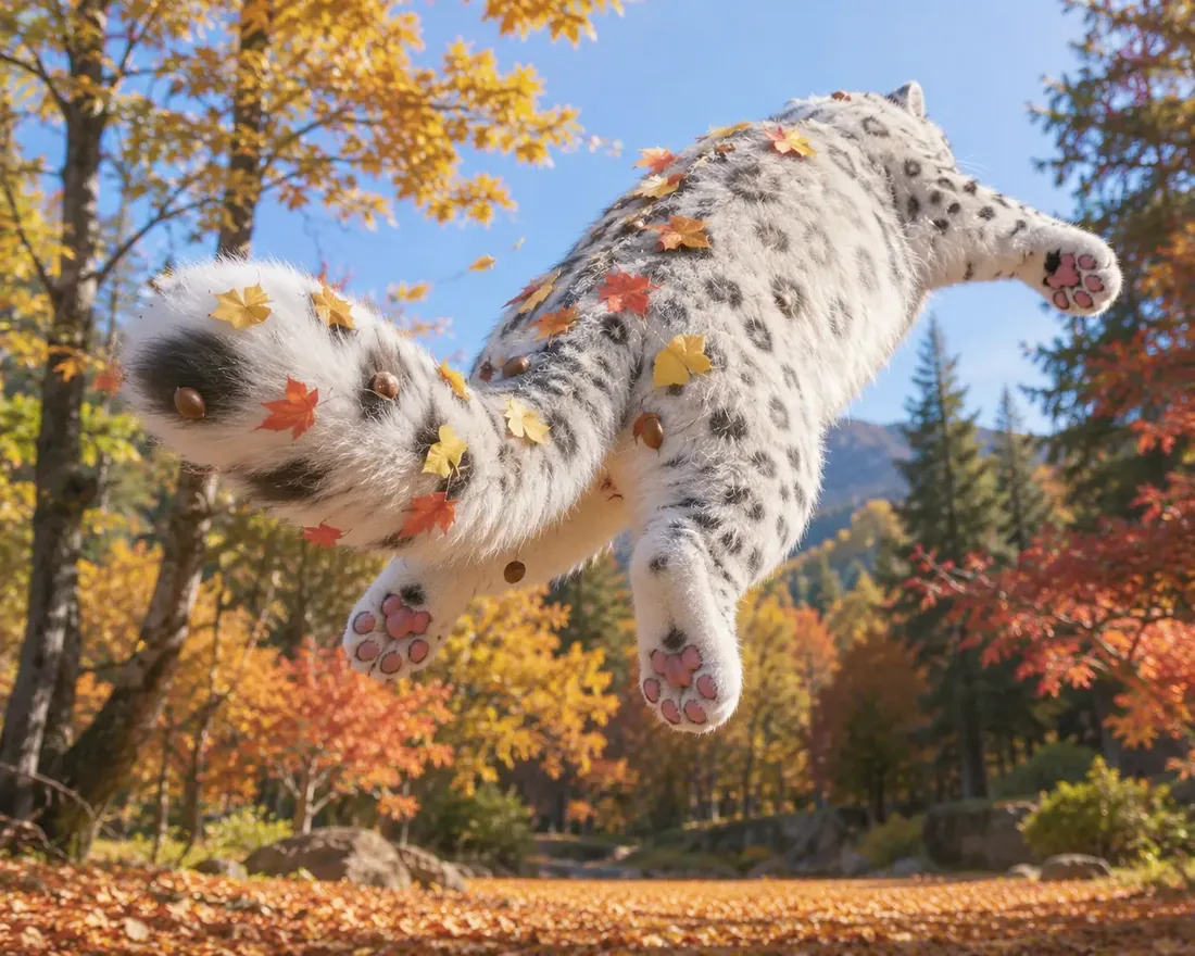 단풍길 위로 솟구치는 에너지!🍂🐆